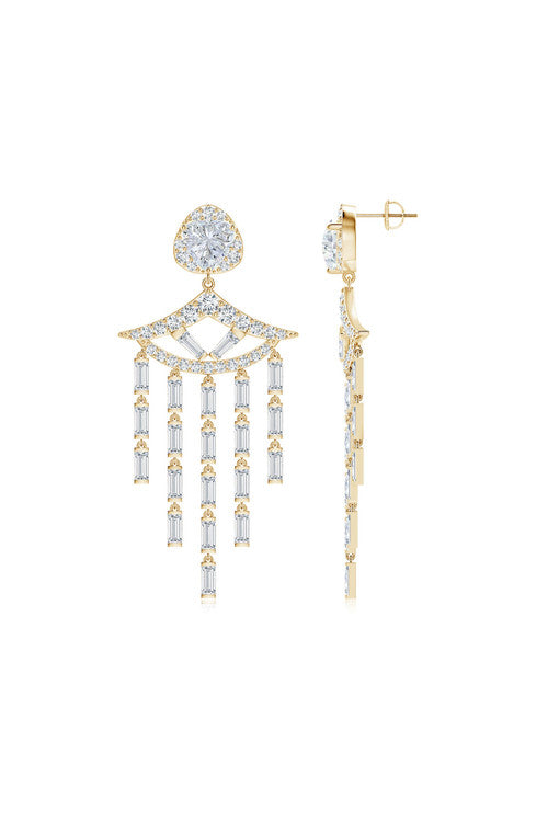 Buy Orient Express Lab-Grown 14K Gold & Diamond Statement Earrings in 14K Yellow Gold Online 14K Yellow Gold Natori