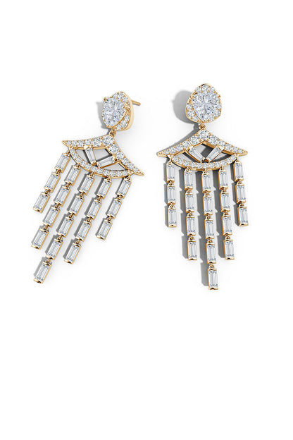Buy Orient Express Lab-Grown 14K Gold & Diamond Statement Earrings in 14K Yellow Gold Online 14K Yellow Gold Natori