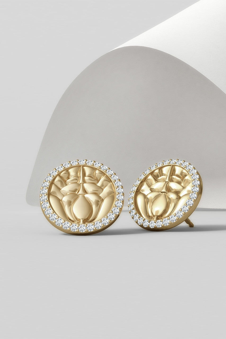 Buy Kamon 14k Diamond Stud Earrings in 14K Yellow Gold/Diamonds Online 14K Yellow Gold/Diamonds Natori