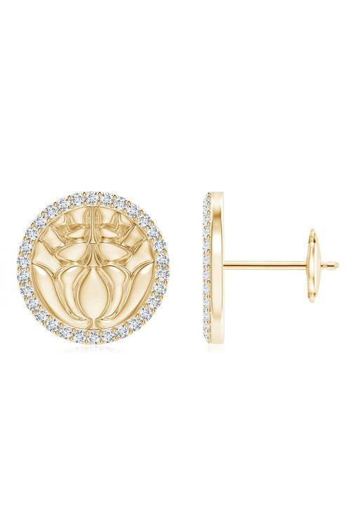 Buy Kamon 14k Diamond Stud Earrings in 14K Yellow Gold/Diamonds Online 14K Yellow Gold/Diamonds Natori
