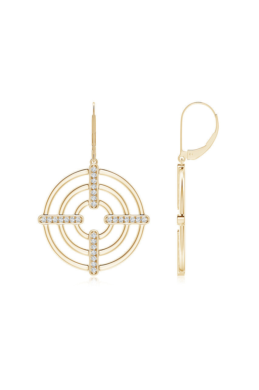 Buy Infinity Concentric Circle 14K Gold Earrings in 14K Yellow Gold Online 14K Yellow Gold Natori