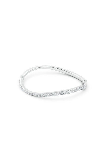 Buy Shangri-La Brushstroke 14K Gold and Diamond Full Bracelet in 14K White Gold Online 14K White Gold Natori