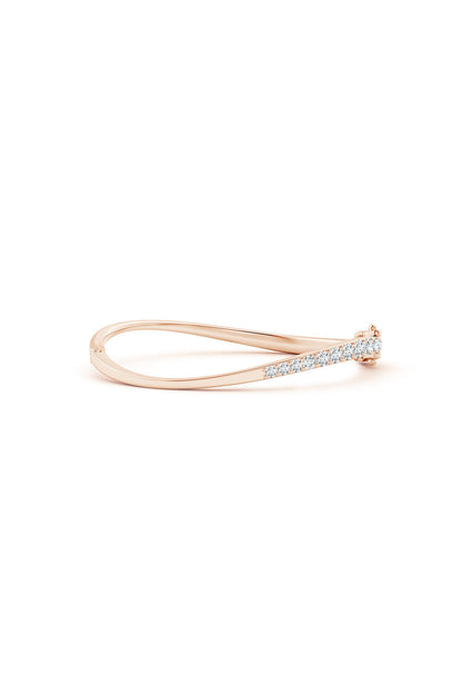 Buy Shangri-La Brushstroke 14K Gold and Diamond Half Bracelet in 14K Rose Gold Online 14K Rose Gold Natori