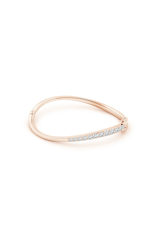 Buy Shangri-La Brushstroke 14K Gold and Diamond Half Bracelet in 14K Rose Gold Online 14K Rose Gold Natori
