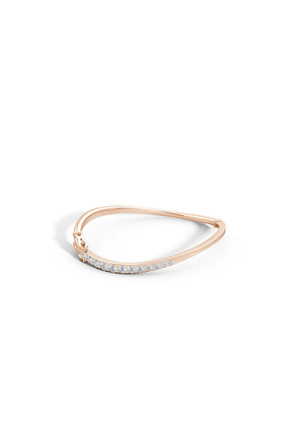 Buy Shangri-La Brushstroke 14K Gold and Diamond Half Bracelet in 14K Rose Gold Online 14K Rose Gold Natori