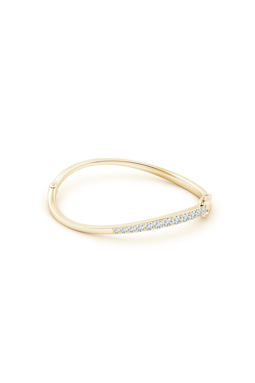 Buy Shangri-La Brushstroke 14K Gold and Diamond Half Bracelet in 14K Yellow Gold Online 14K Yellow Gold Natori