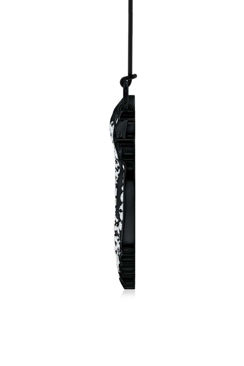 Buy Dragon Lab-Grown Diamond Silver Pendant Necklace in Midnight Silver Online Midnight Silver Natori