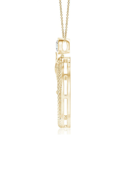 Buy Dragon 14k Yellow Gold Slider Pendant With Diamond in Yellow Gold Online Yellow Gold Natori