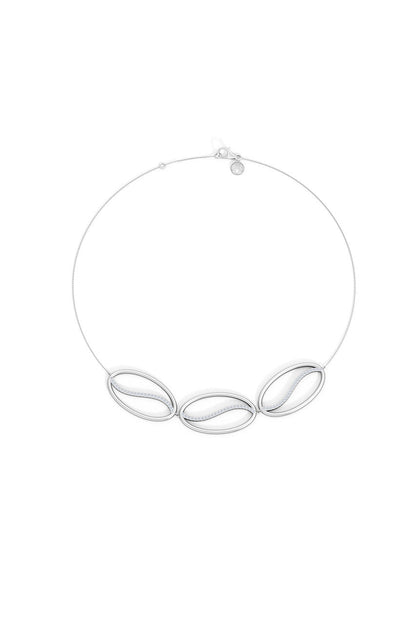 Buy Shangri-La Elliptical Yin-Yang 14K Gold and Diamond Trio Necklace in 14K White Gold Online 14K White Gold Natori