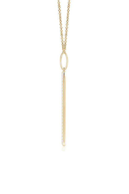Buy Shangri-La Elliptical Yin-Yang 14K Gold and Diamond Pendant Necklace in 14K Yellow Gold Online 14K Yellow Gold Natori