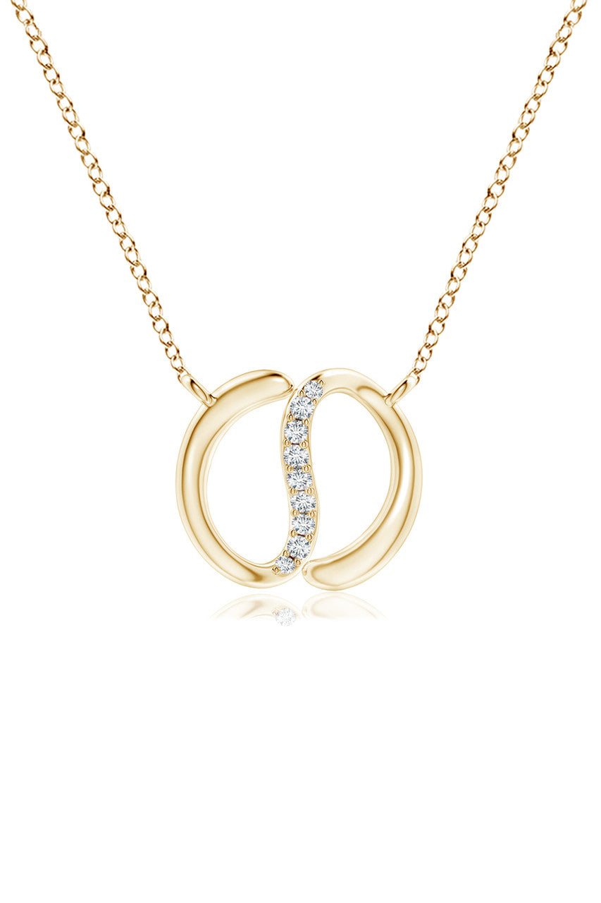 Buy Shangri-La Yin-Yang 14K Gold and Diamond Chain Pendant Necklace in 14K Yellow Gold Online 14K Yellow Gold Natori
