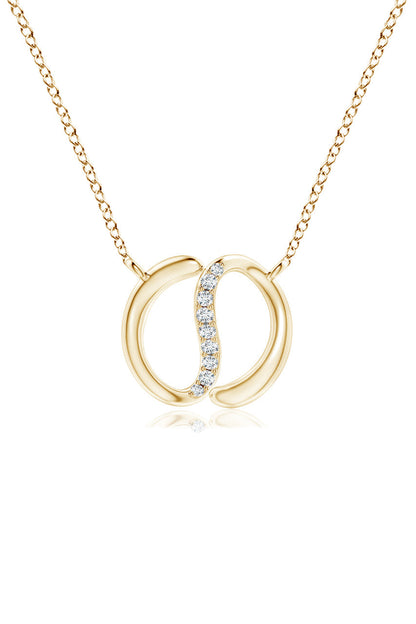 Buy Shangri-La Yin-Yang 14K Gold and Diamond Chain Pendant Necklace in 14K Yellow Gold Online 14K Yellow Gold Natori