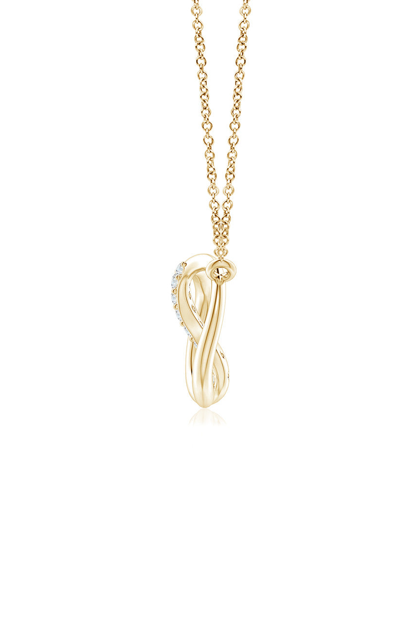 Buy Shangri-La Yin-Yang 14K Gold and Diamond Chain Pendant Necklace in 14K Yellow Gold Online 14K Yellow Gold Natori