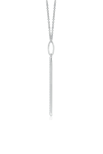 Buy Shangri-La Elliptical Yin-Yang 14K Gold and Diamond Pendant Necklace in 14K White Gold Online 14K White Gold Natori