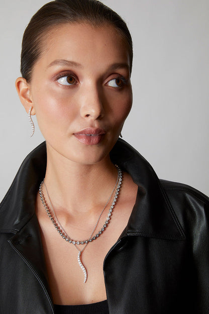 Buy Shangri-La Brushstroke 14k Gold and Diamond Medium Pendant Necklace in 14K Yellow Gold Online 14K Yellow Gold Natori