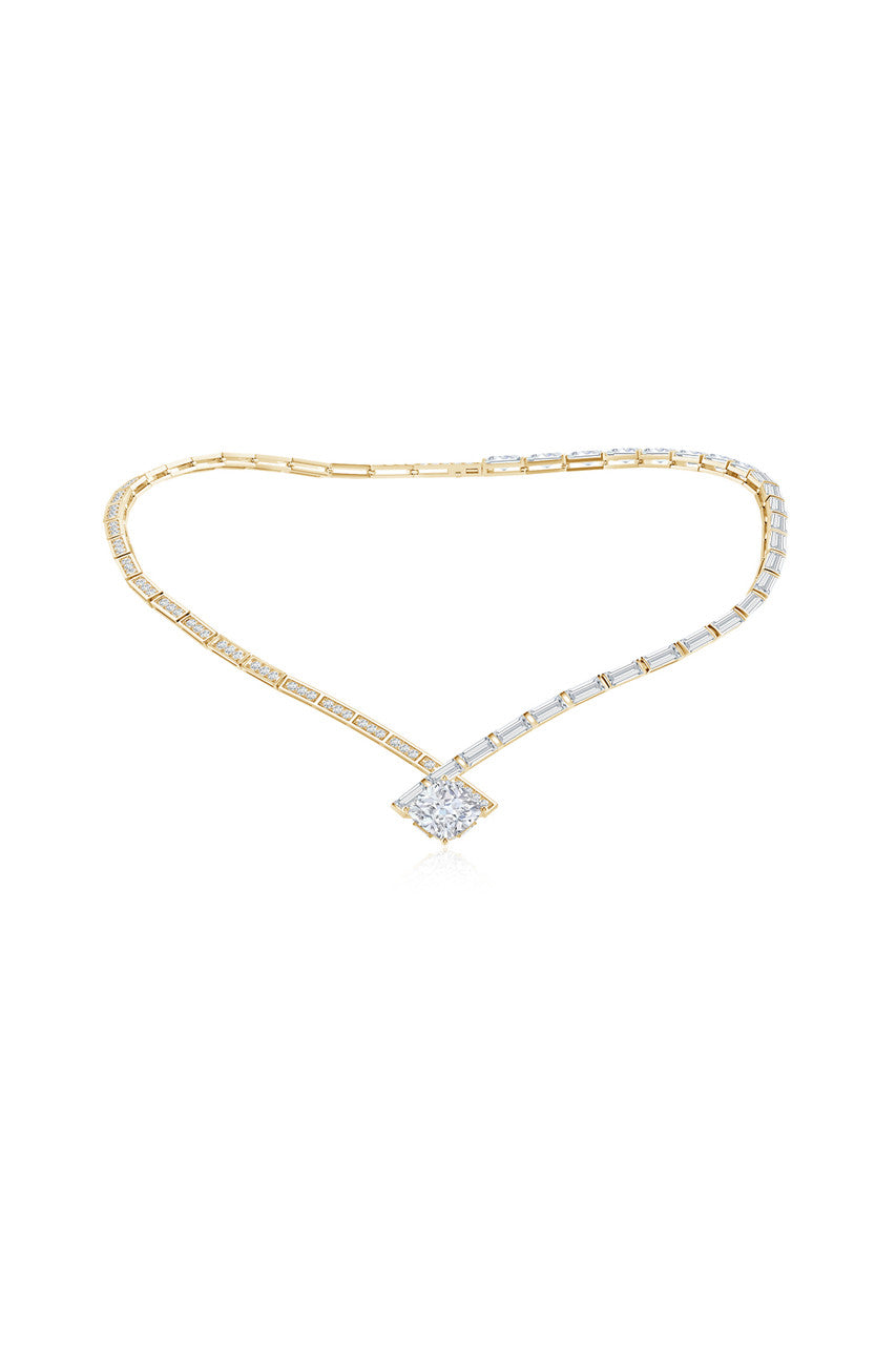 Buy Orient Express Lab-Grown 14K Gold & Cushion Diamond Statement Necklace in 14K Yellow Gold Online 14K Yellow Gold Natori