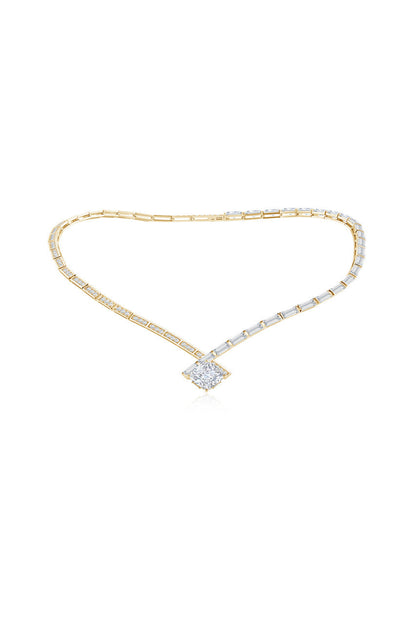 Buy Orient Express Lab-Grown 14K Gold & Cushion Diamond Statement Necklace in 14K Yellow Gold Online 14K Yellow Gold Natori