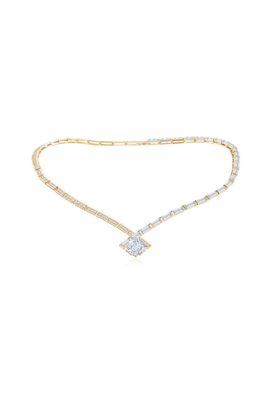 Buy Orient Express Lab-Grown 14K Gold & Cushion Diamond Statement Necklace in 14K Yellow Gold Online 14K Yellow Gold Natori