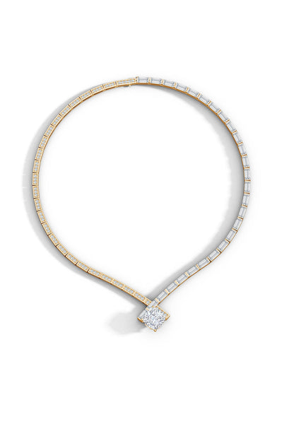 Buy Orient Express Lab-Grown 14K Gold & Cushion Diamond Statement Necklace in 14K Yellow Gold Online 14K Yellow Gold Natori