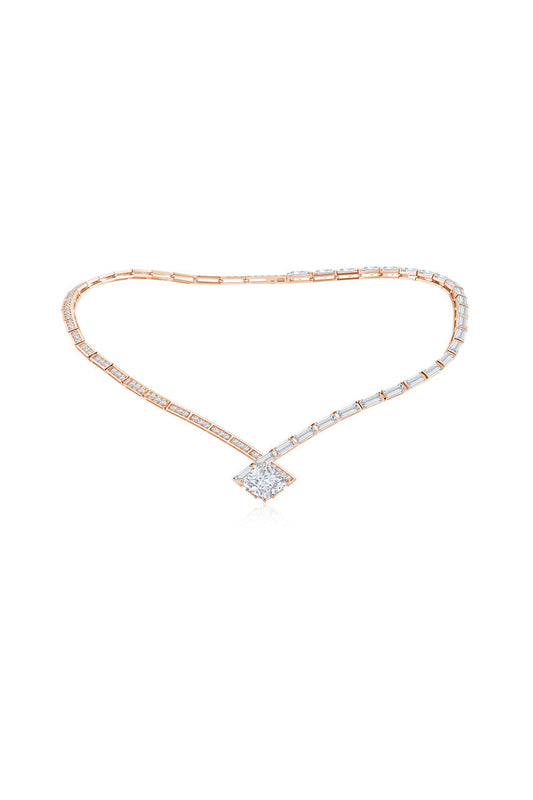 Buy Orient Express Lab-Grown 14K Gold & Cushion Diamond Statement Necklace in 14K Rose Gold Online 14K Rose Gold Natori