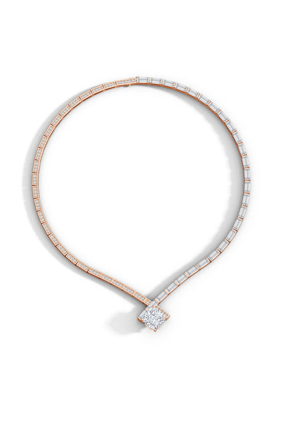 Buy Orient Express Lab-Grown 14K Gold & Cushion Diamond Statement Necklace in 14K Rose Gold Online 14K Rose Gold Natori