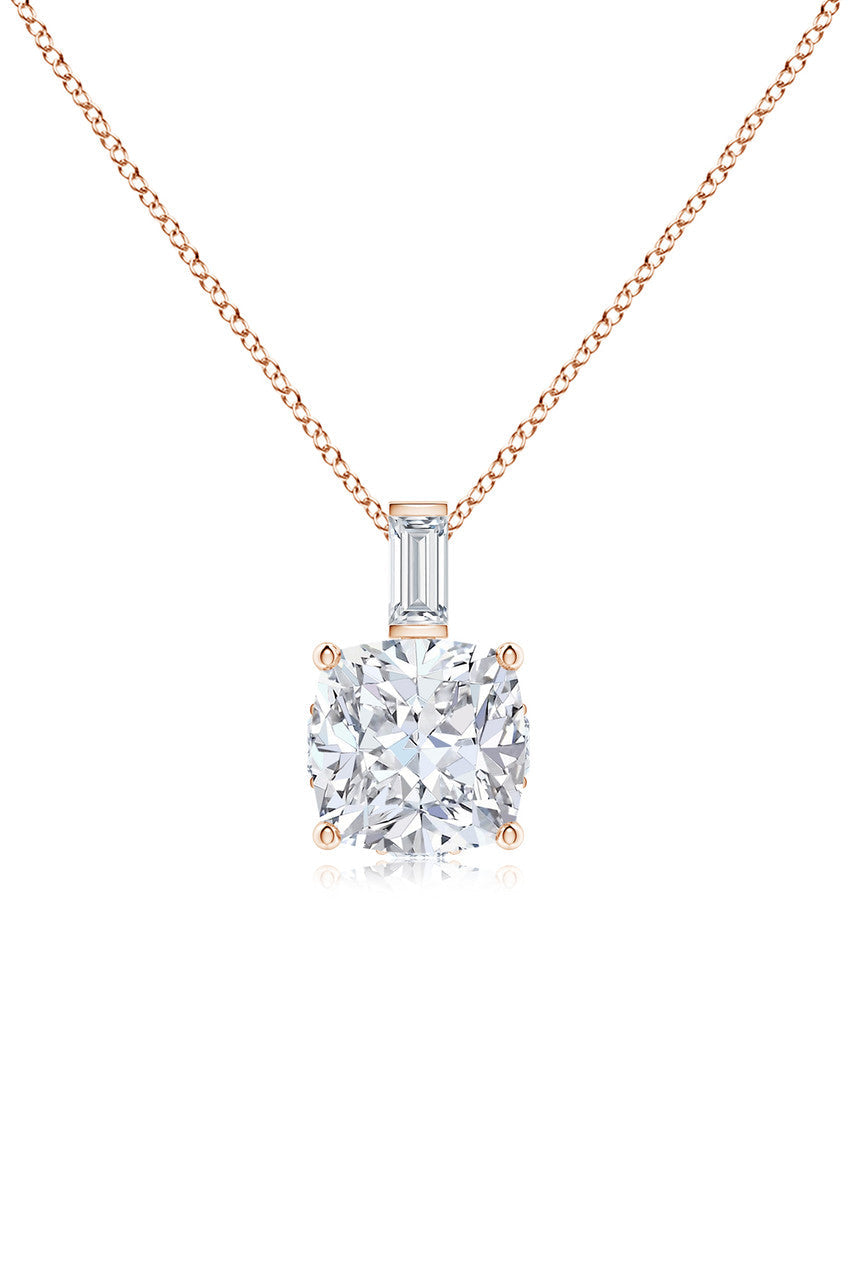 Buy Orient Express Lab-Grown 14K Gold & Cushion Diamond Pendant Necklace in 14K Rose Gold Online 14K Rose Gold Natori