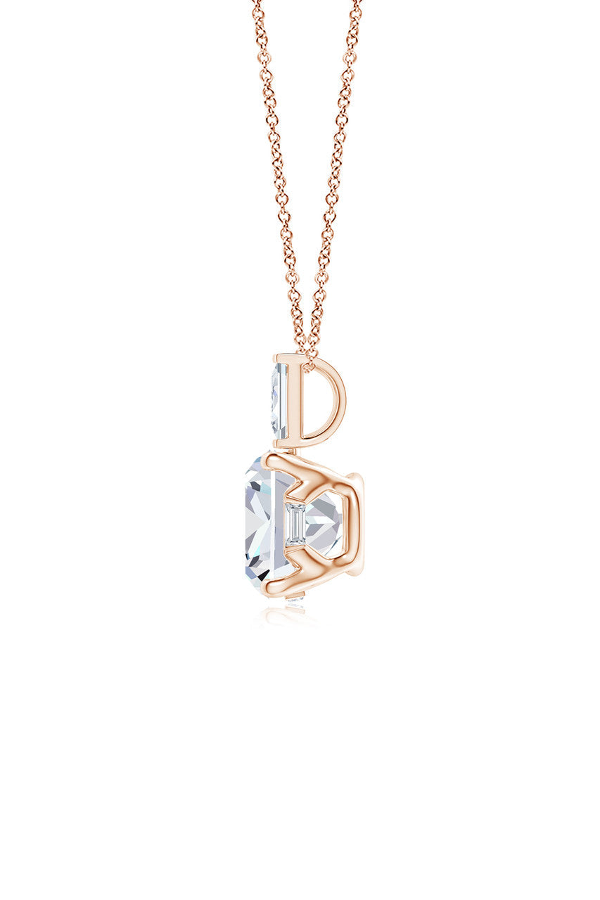 Buy Orient Express Lab-Grown 14K Gold & Cushion Diamond Pendant Necklace in 14K Rose Gold Online 14K Rose Gold Natori