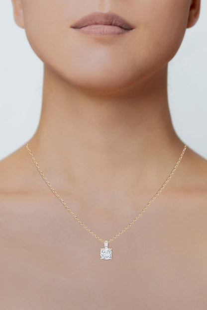 Buy Orient Express Lab-Grown 14K Gold & Cushion Diamond Pendant Necklace in 14K Yellow Gold Online 14K Yellow Gold Natori