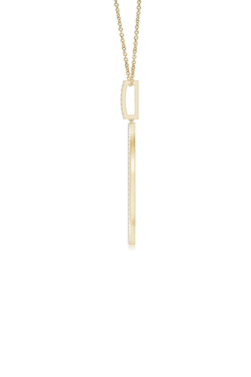 Buy Kamon 14k Open Diamond Pendant Necklace in 14K Yellow Gold Online 14K Yellow Gold Natori