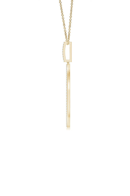 Buy Kamon 14k Open Diamond Pendant Necklace in 14K Yellow Gold Online 14K Yellow Gold Natori