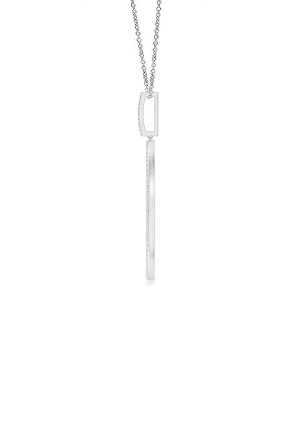 Buy Kamon 14k Open Diamond Pendant Necklace in 14K White Gold Online 14K White Gold Natori