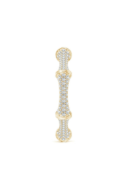Buy Indochine 14k Diamond Pave Bamboo Eternity Ring in 14K Yellow Gold Online 14K Yellow Gold Natori