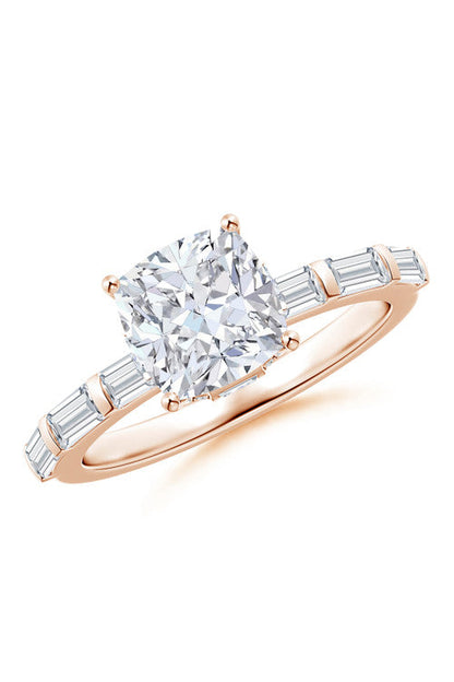 Buy Orient Express Lab-Grown 14K Gold & Cushion Diamond Solitaire Ring in 14K Rose Gold Online 14K Rose Gold Natori