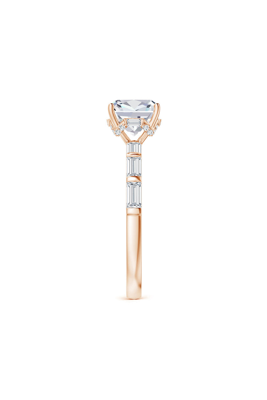 Buy Orient Express Lab-Grown 14K Gold & Cushion Diamond Solitaire Ring in 14K Rose Gold Online 14K Rose Gold Natori
