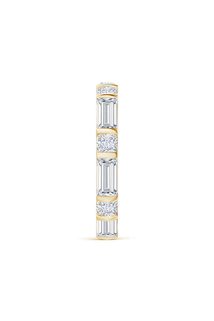 Buy Orient Express Lab-Grown 14K Gold Baguette & Cushion Diamond Eternity Band in 14K Yellow Gold Online 14K Yellow Gold Natori