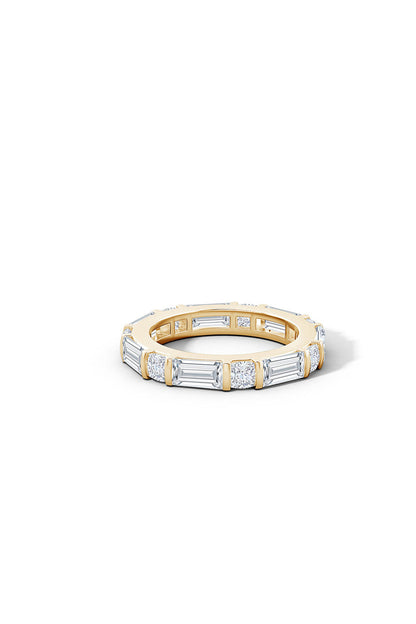 Buy Orient Express Lab-Grown 14K Gold Baguette & Cushion Diamond Eternity Band in 14K Yellow Gold Online 14K Yellow Gold Natori