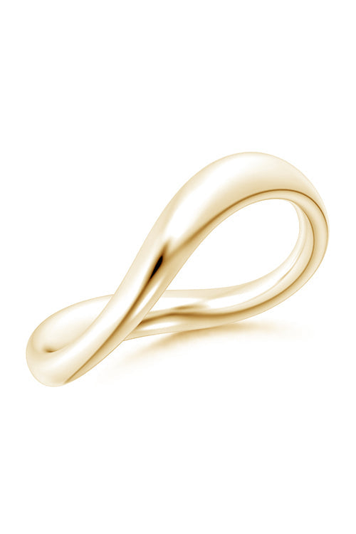 Buy Shangri-La Brushstroke 14K Gold Stacking Ring in 14K Yellow Gold Online 14K Yellow Gold Natori