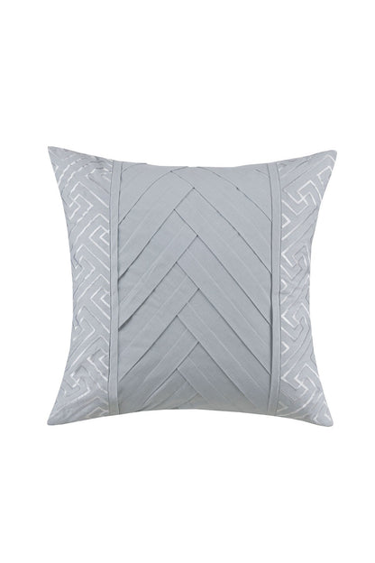 Dreamscape Embroidered 4 Piece Comforter Mini Set Dove Gray Natori