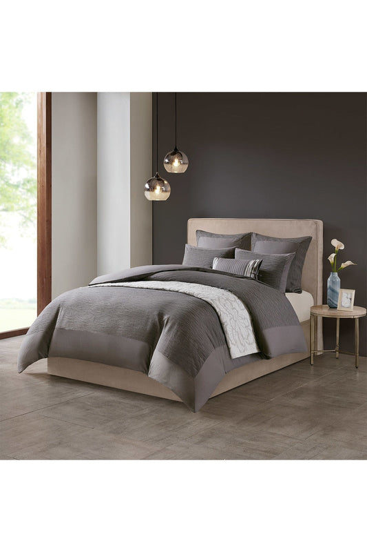 Buy Hanae Gray Comforter Set in Gray Online Gray Natori