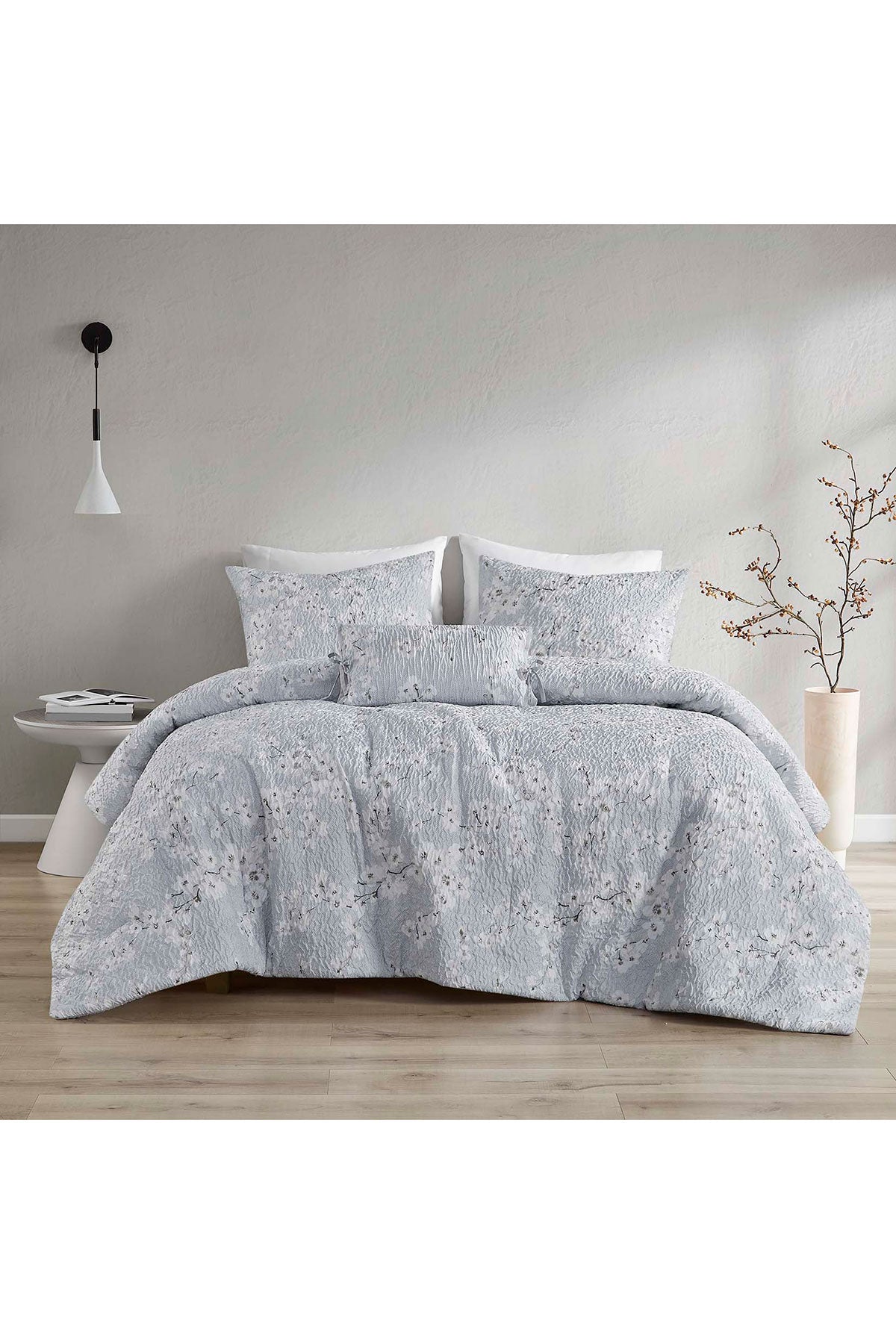 Buy Springtime Garden 4 Piece Comforter Mini Set in Gray Online Gray Natori