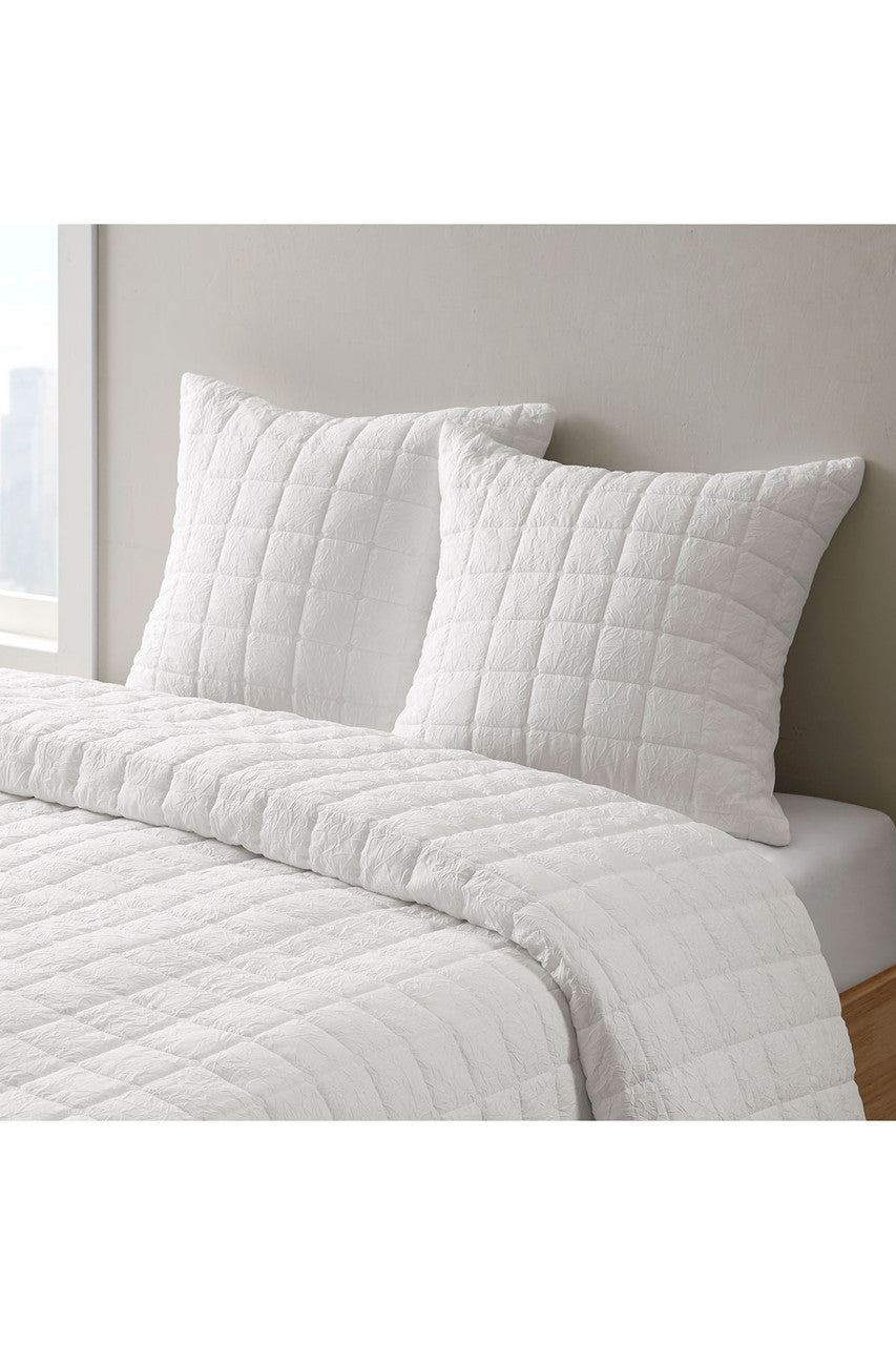 Buy Cocoon Quilt Top White Comforter Mini Set in White Online White Natori