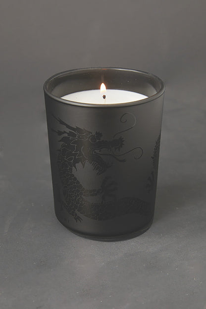 Buy Dragon Etched Candle in Black Online Black Natori