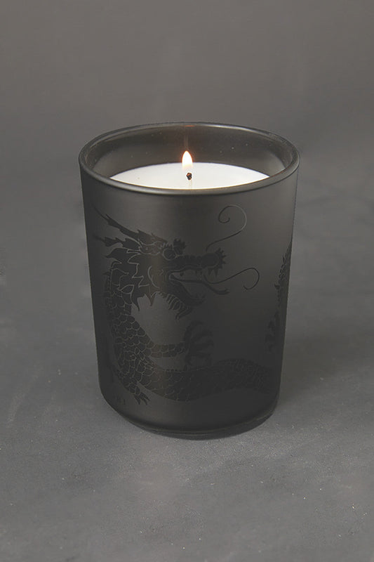 Buy Dragon Etched Candle in Black Online Black Natori