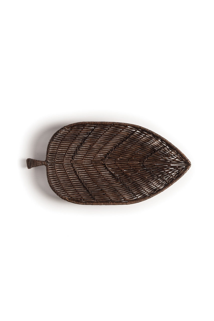 Buy Maranao Leaf Tray in Brown Online Brown Natori