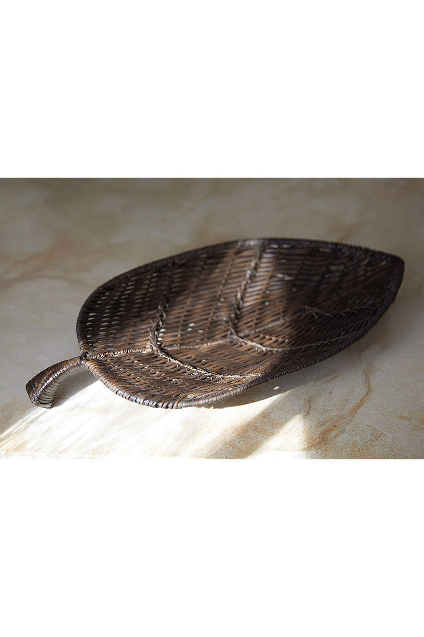 Buy Maranao Leaf Tray in Brown Online Brown Natori
