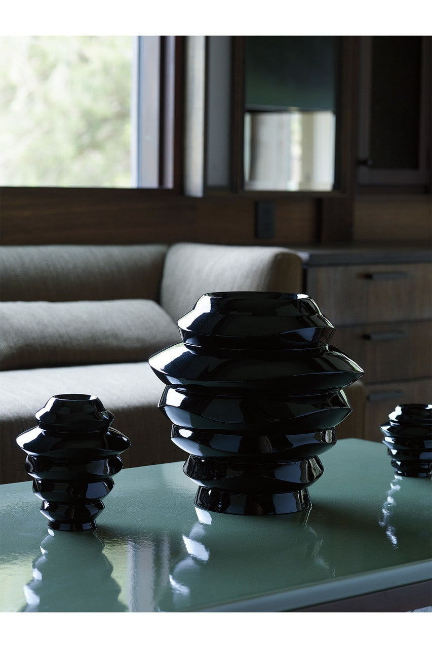 Buy Manila Small Vase in Black Online Black Natori