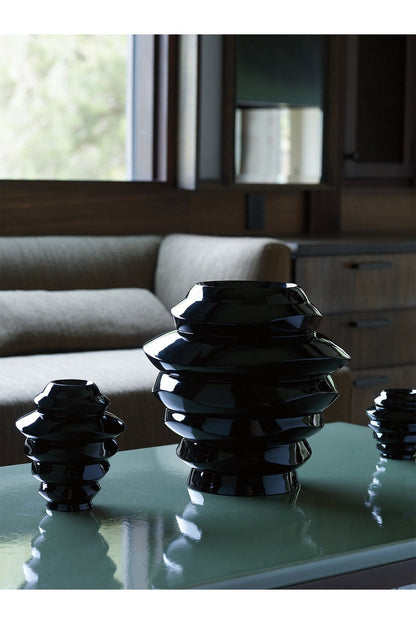 Buy Manila Small Vase in Black Online Black Natori
