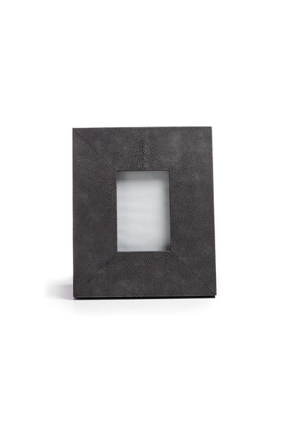 Buy Shagreen Single Photo Frame in Black Online Black Natori