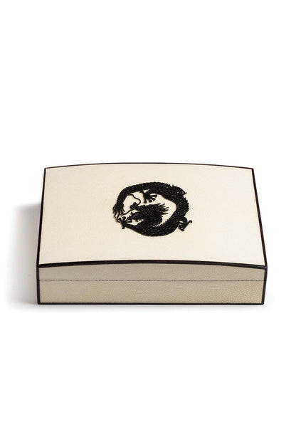 Buy Shagreen Dragon Box in White W/ Black Online White W/ Black Natori