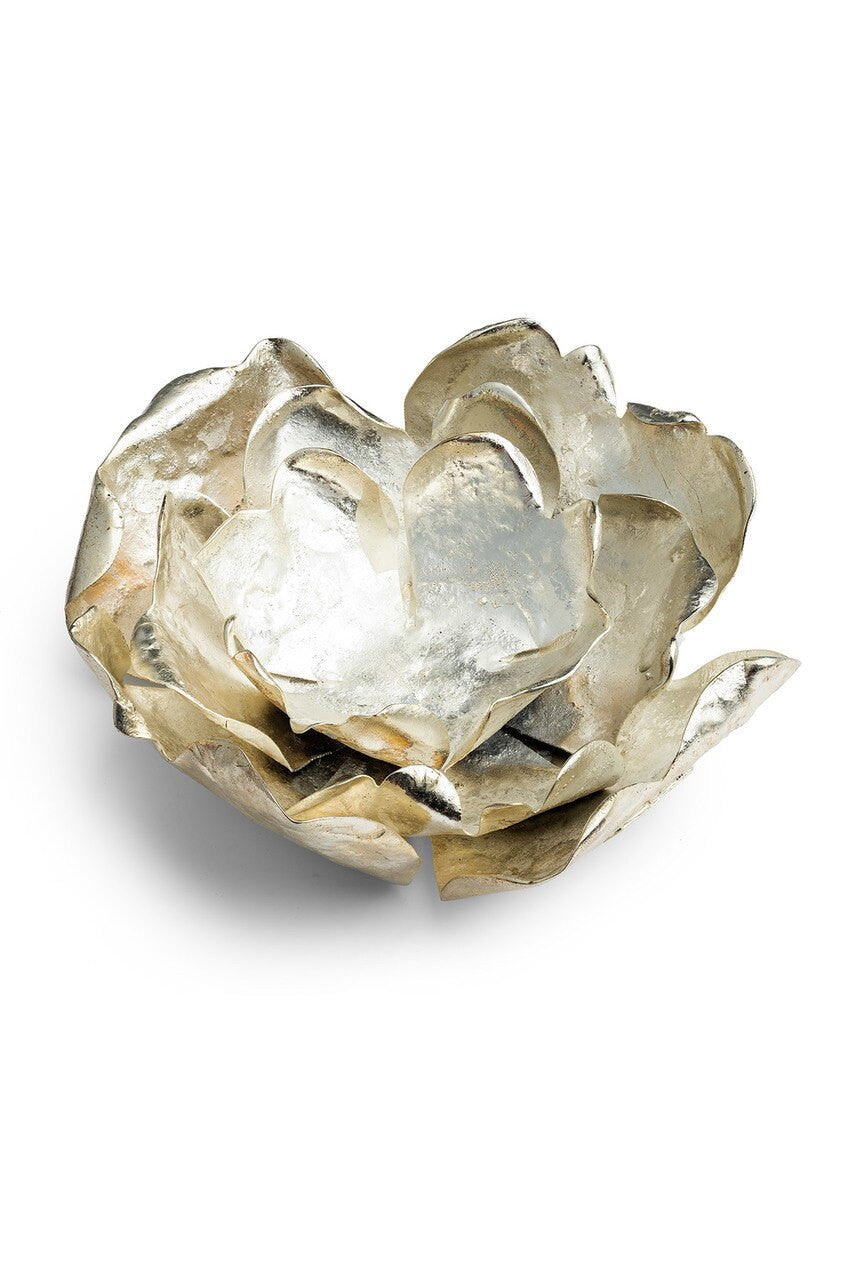 Buy Samar Silver Plated Candle Holder in Silver Online Silver Natori